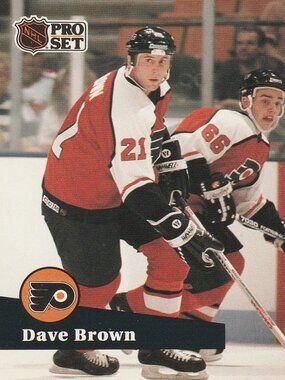Dave Brown - 1991 Pro Set Hockey Card